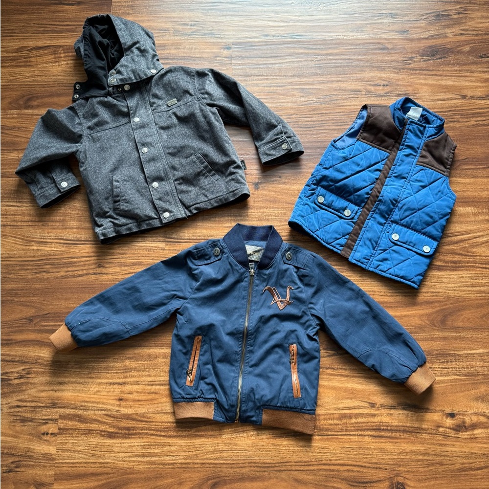 Stylish Kids Jacket and Vest Set
